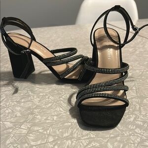 Elegant Black Strappy Heels